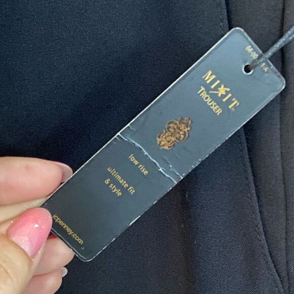 NWT Mixit Stretch Black Wide Leg Slacks, Size 10 - Picture 6 of 6